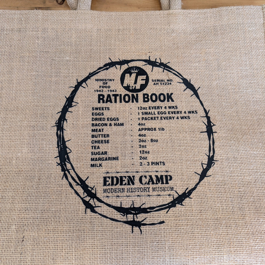 Eden Camp Hessian Shopping Bag
